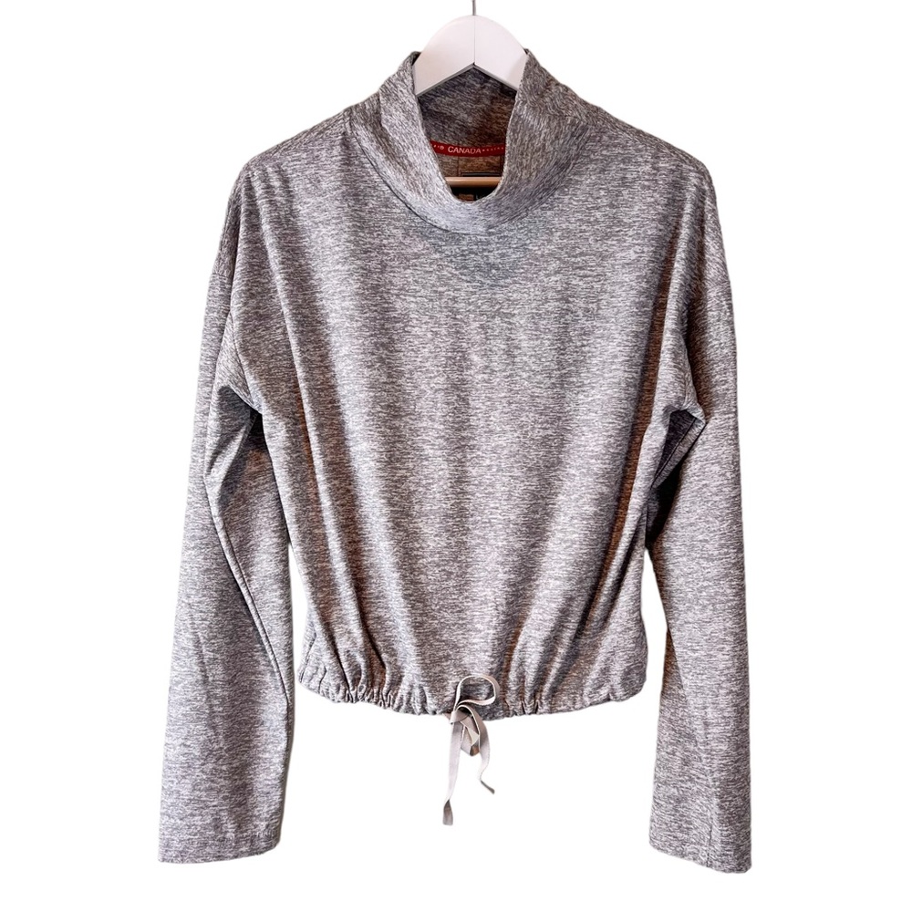 Canada Weather Gear Popover Mock Turtleneck Drawstring Top, Size Large‎